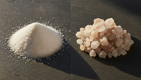 ¿Cuál es la diferencia entre sal refinada y sal sin refinar?